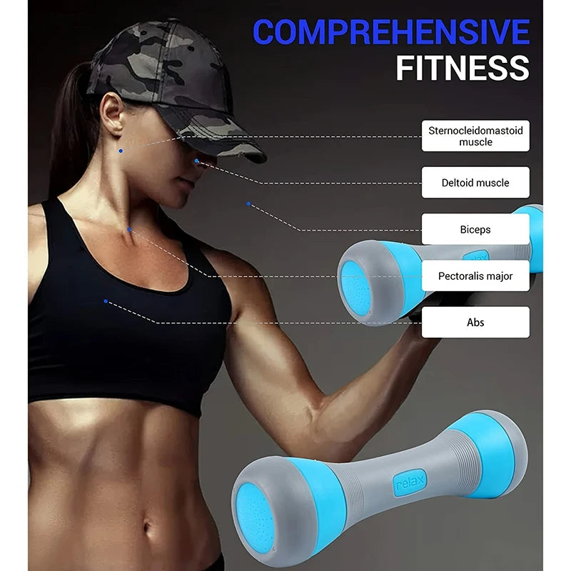 New Model Adjustable Non-Slip Dumbbell Home Fitness Gym Exercise Equipment 2/4kg Weight For Versatile Strength Training