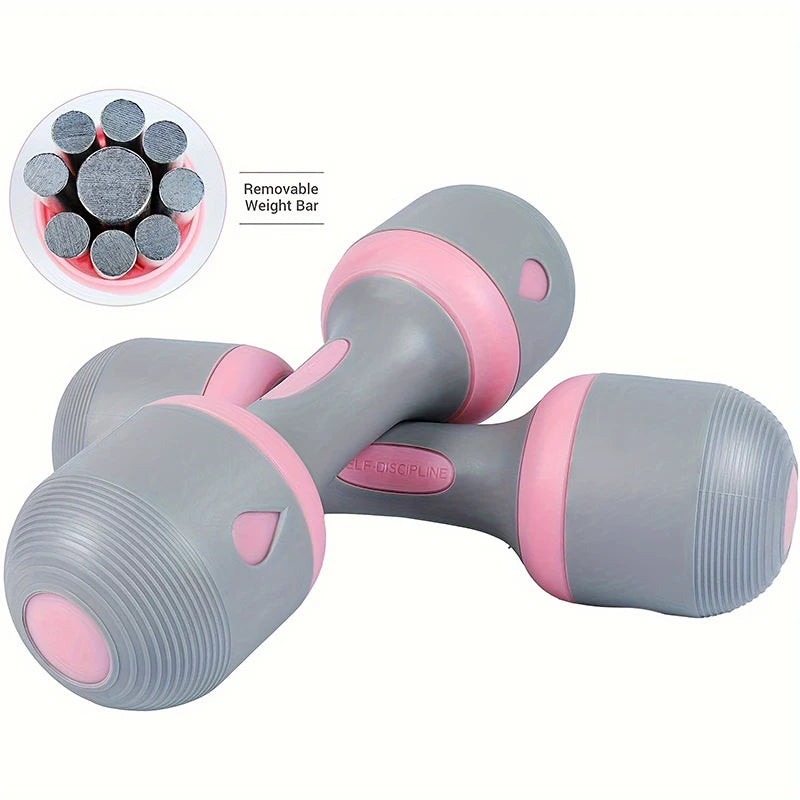 New Model Adjustable Non-Slip Dumbbell Home Fitness Gym Exercise Equipment 2/4kg Weight For Versatile Strength Training