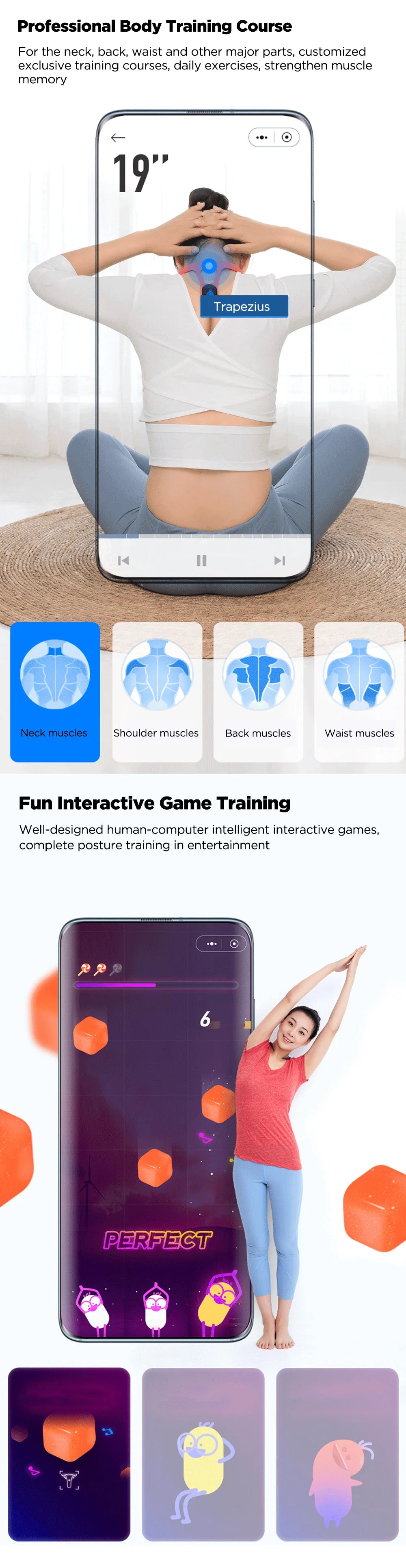 Hipee Intelligent Posture Correction Device Smart Reminder Correct Posture Wear Back Posture Training Monitoring Corrector Adult
