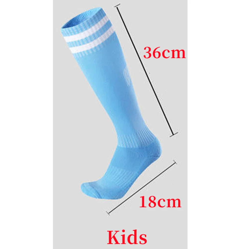 Kids Soccer Football Socks Stockings High Quality Long Tube Knee Cotton Legging Baseball Running Sport Boy Girl Children Socks