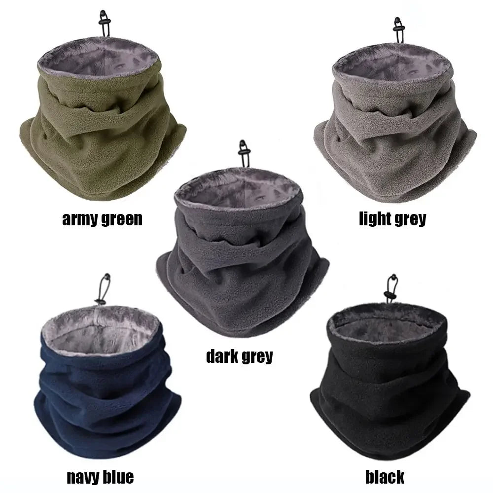 Winter Neck Warmer Thermal Fleece Ski Mask Thick Tube Gaiter Face Scarf Windproof Men Women Bandana Cycling Outdoor Headband