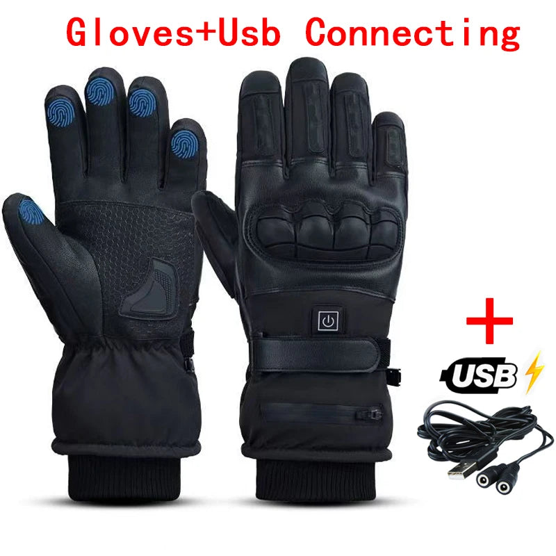 heated Tatical Glove Motorcycle Gloves Man Bicycle Supplies for You Automobiles and Motorcycles Bike Accessories Men's Cycling