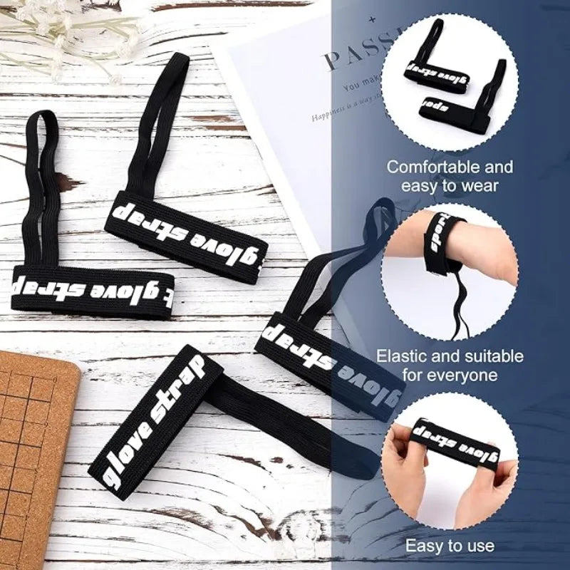 Elastic Wrist Straps for Ski and Snowboard Gloves Adjustable Ski Glove Lead for Men and Women Sport Skiing Glove Safet-y Strap
