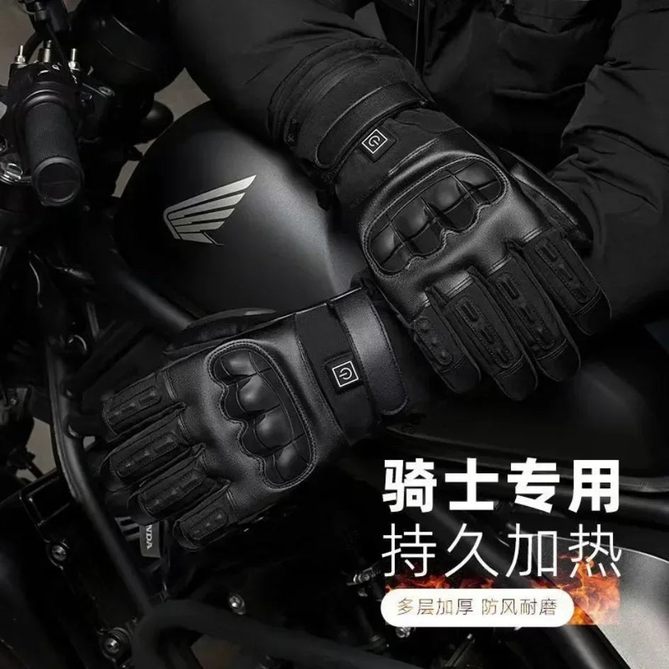 heated Tatical Glove Motorcycle Gloves Man Bicycle Supplies for You Automobiles and Motorcycles Bike Accessories Men's Cycling