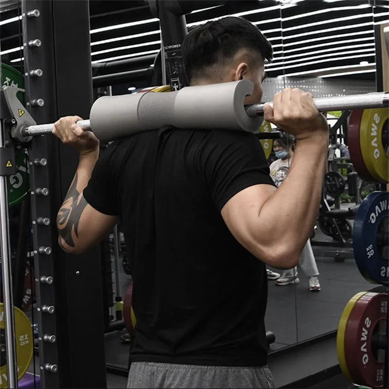 Fitness Weightlifting Squat Foam Neck Guard Barbell Sleeve Sports Dumbbell Bar Shoulder Back Protective Pad With Strap For Gym