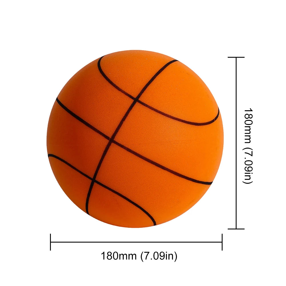 Kids Bouncing Mute Silent Basketball Squeezable Mute Bouncing Basketball Indoor Silent Ball Foam Basketball Bounce Football