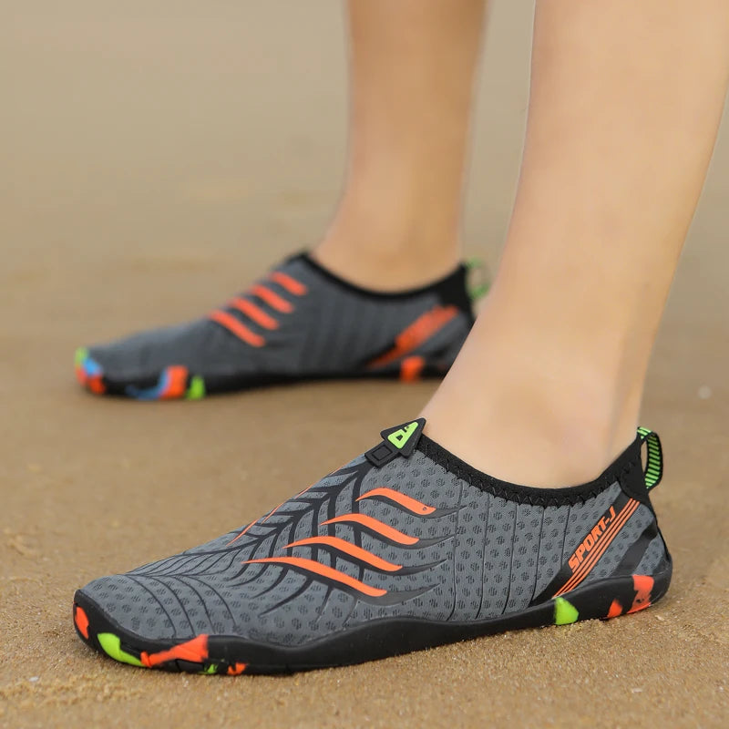 Mens Water Shoes Unisex Beach Sneaker Man Quick-Dry Aqua Socks Pool Shoes Wading Aerobics Barefoot Shoes