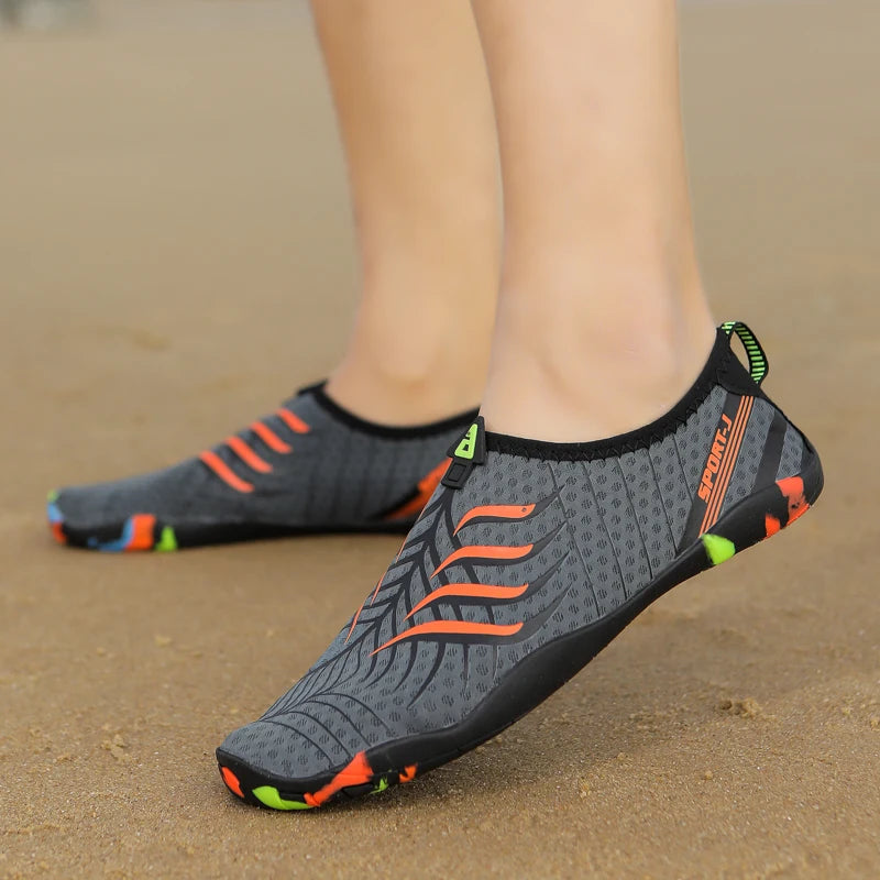 Mens Water Shoes Unisex Beach Sneaker Man Quick-Dry Aqua Socks Pool Shoes Wading Aerobics Barefoot Shoes