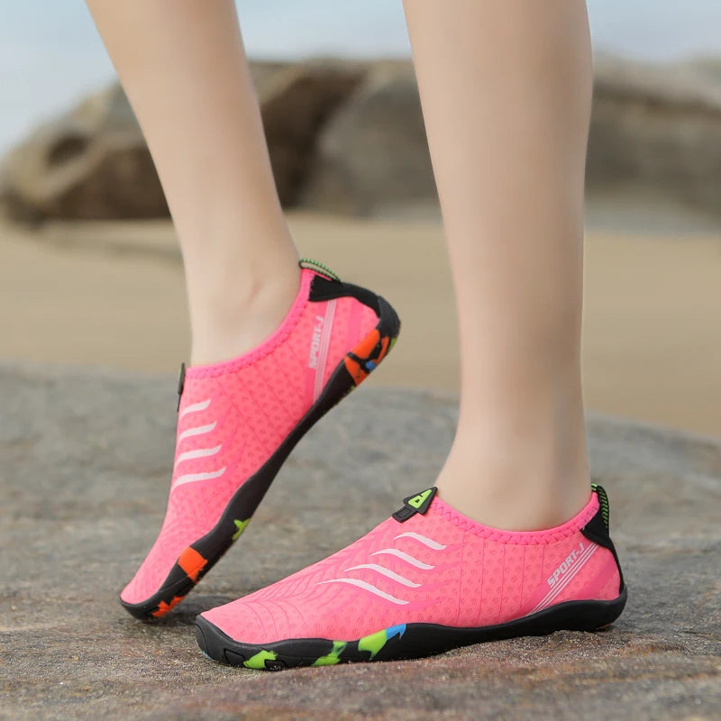 Mens Water Shoes Unisex Beach Sneaker Man Quick-Dry Aqua Socks Pool Shoes Wading Aerobics Barefoot Shoes