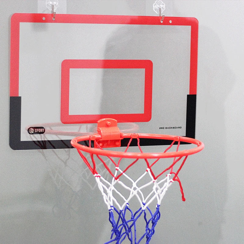 Indoor Children Safety Funny Game Kids Mini Home Exercise Basketball Hoop Set Wall Frame Stand Lifting Basket Hanging Backboard