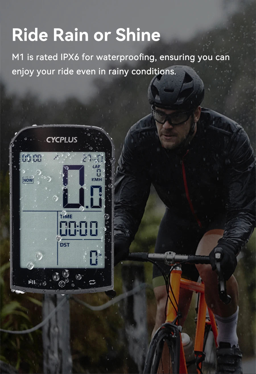 GPS Bike Computer Wireless CYCPLUS M1 Waterproof Speedometer Odometer ANT+ Bluetooth5.0 Cycling Bicycle Accessories