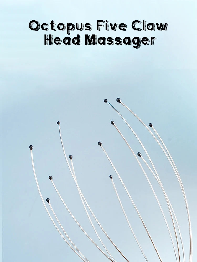 2PCS Head Massager Head Scratching Octopus Scalp Non Soul Extractor Divine Tool Hair G Head Massager Head Press Release Massager