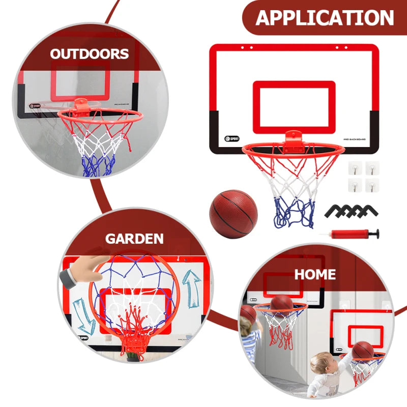 Indoor Children Safety Funny Game Kids Mini Home Exercise Basketball Hoop Set Wall Frame Stand Lifting Basket Hanging Backboard