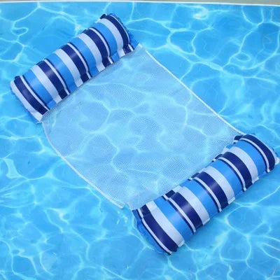 New Water Hammock Recliner Inflatable Floating Swimming Mattress Sea Swimming Ring Pool Party Toy Lounge Bed For Swimming