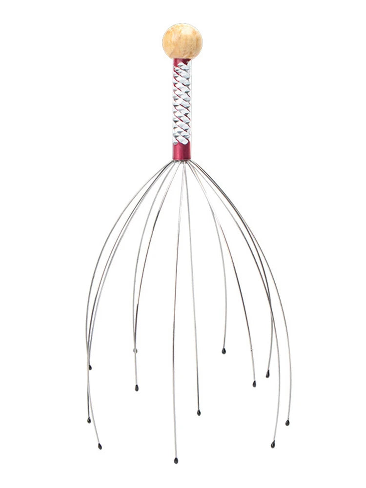 2PCS Head Massager Head Scratching Octopus Scalp Non Soul Extractor Divine Tool Hair G Head Massager Head Press Release Massager