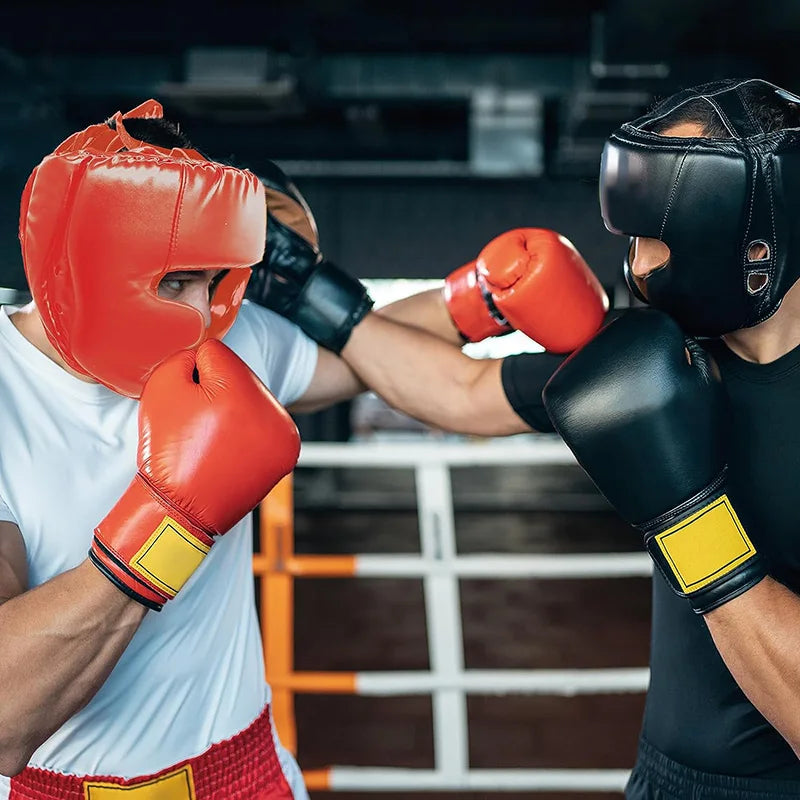 Kids Boxing Headgear Men Women Karate Muay Thai Head Protector Boxing Safety Helmet MMA Fighting Adult Child Taekwondo Equipment