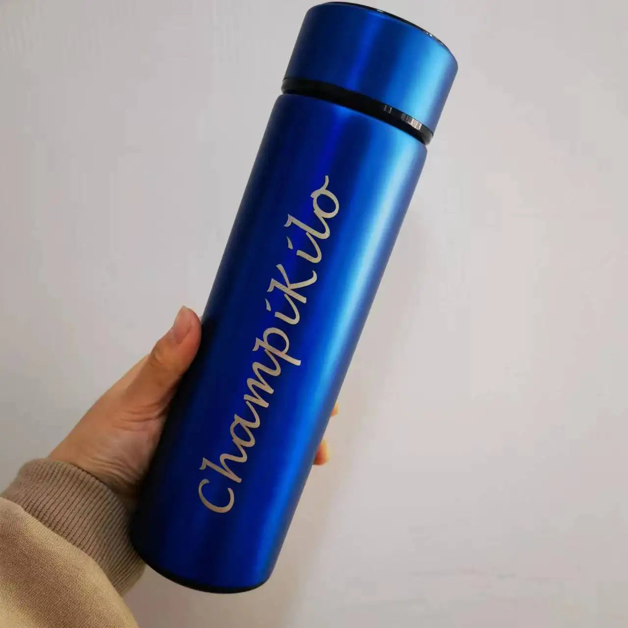Custom Name Coffee/Tea thermos, 500ml Smart Coffee bottle, LED Temperature Display Tea Infuser Bottle, Sports Water Bottle