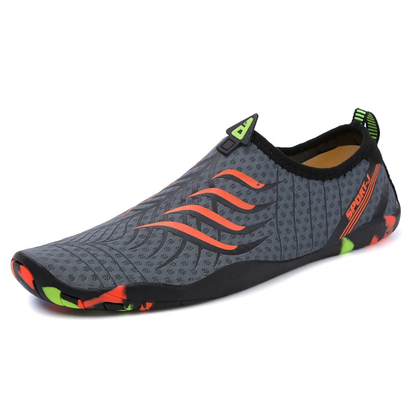 Mens Water Shoes Unisex Beach Sneaker Man Quick-Dry Aqua Socks Pool Shoes Wading Aerobics Barefoot Shoes