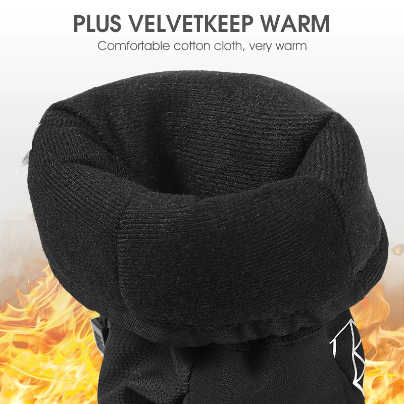 WEST BIKING Winter Heated Gloves With Power Bank Skiing Motorcycle Cycling Nonslip Touch Screen Fleece Gloves Thermal Sport Gear