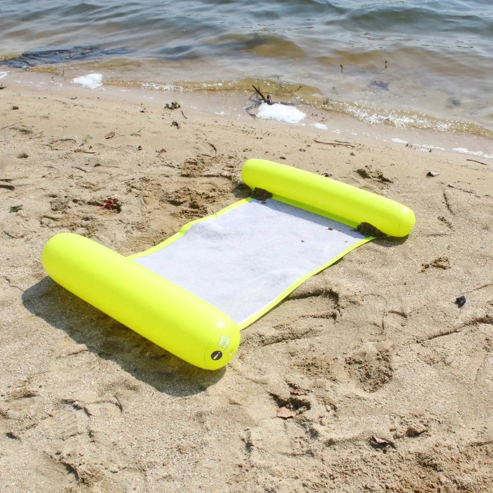 New Water Hammock Recliner Inflatable Floating Swimming Mattress Sea Swimming Ring Pool Party Toy Lounge Bed For Swimming