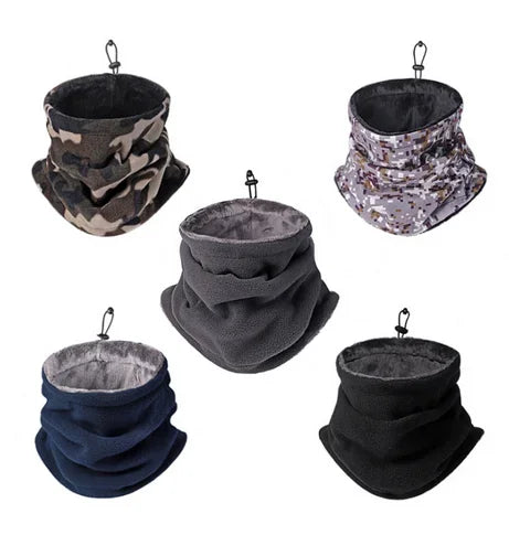 Winter Neck Warmer Thermal Fleece Ski Mask Thick Tube Gaiter Face Scarf Windproof Men Women Bandana Cycling Outdoor Headband
