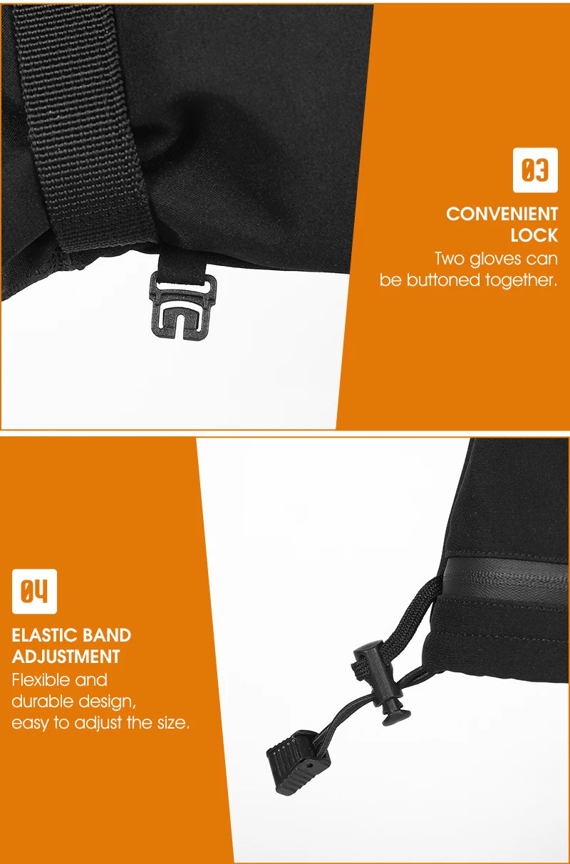 WEST BIKING Winter Heated Gloves With Power Bank Skiing Motorcycle Cycling Nonslip Touch Screen Fleece Gloves Thermal Sport Gear