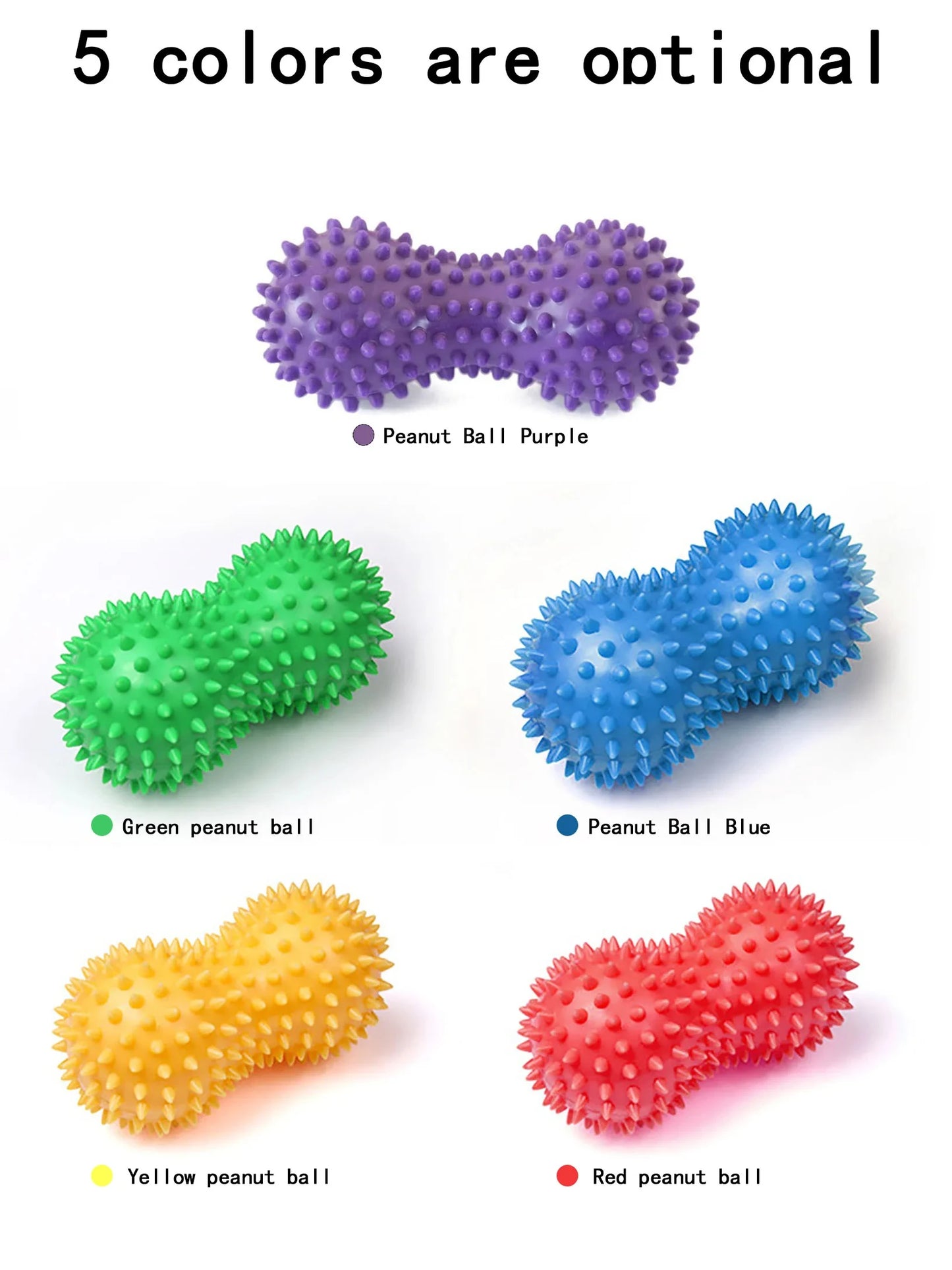 Peanut Massage Ball Foot Massage Fasciitis Acupoint Relief Active Back Foot Arch Pain Muscle Relaxation Yoga Exercise Fitness