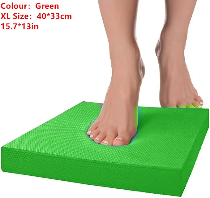 Soft Balance Pad TPE Yoga Mat Foam Exercise Pad Thick Balance Cushion Fitness Yoga Pilates Balance Board for Physical Therapy