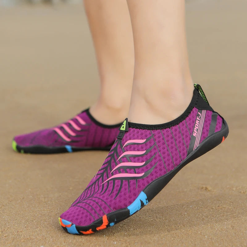 Mens Water Shoes Unisex Beach Sneaker Man Quick-Dry Aqua Socks Pool Shoes Wading Aerobics Barefoot Shoes