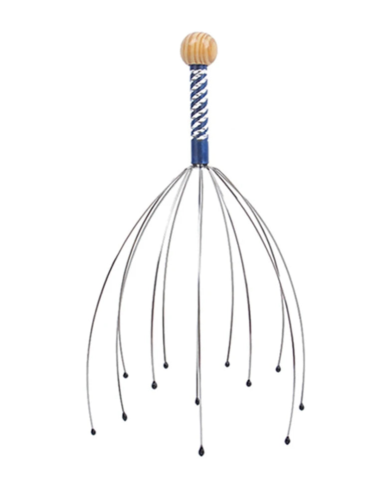 2PCS Head Massager Head Scratching Octopus Scalp Non Soul Extractor Divine Tool Hair G Head Massager Head Press Release Massager