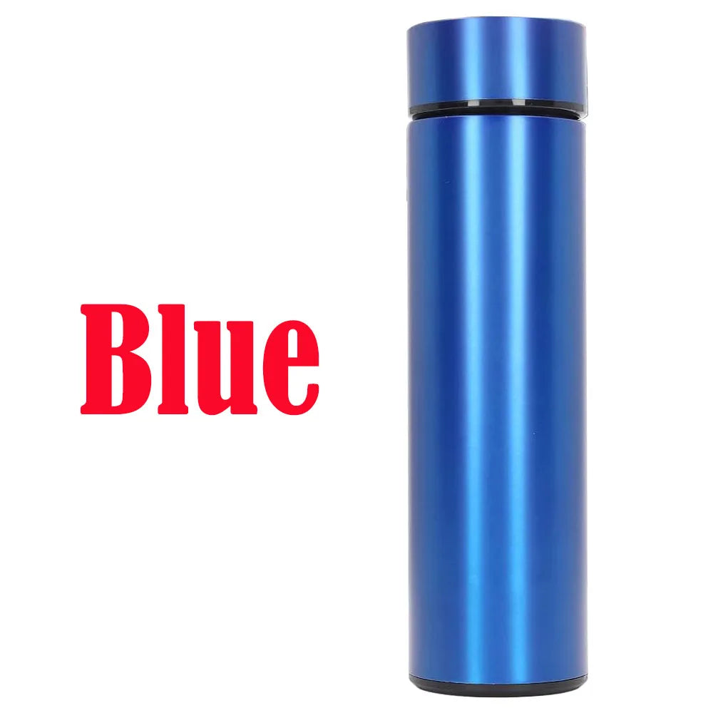 Custom Name Coffee/Tea thermos, 500ml Smart Coffee bottle, LED Temperature Display Tea Infuser Bottle, Sports Water Bottle