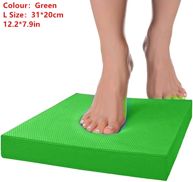 Soft Balance Pad TPE Yoga Mat Foam Exercise Pad Thick Balance Cushion Fitness Yoga Pilates Balance Board for Physical Therapy