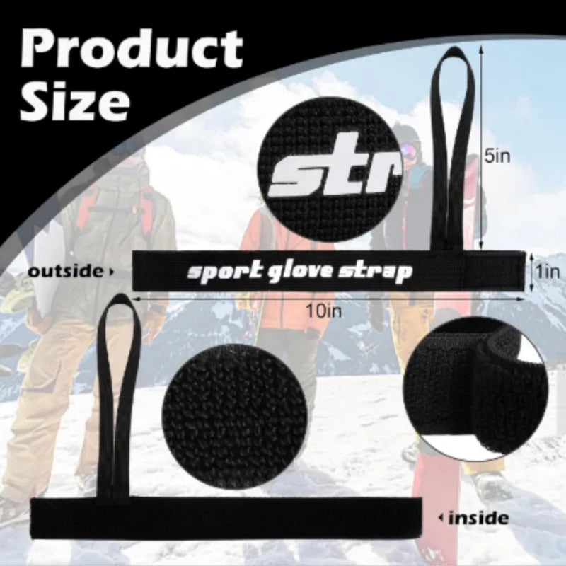 Elastic Wrist Straps for Ski and Snowboard Gloves Adjustable Ski Glove Lead for Men and Women Sport Skiing Glove Safet-y Strap