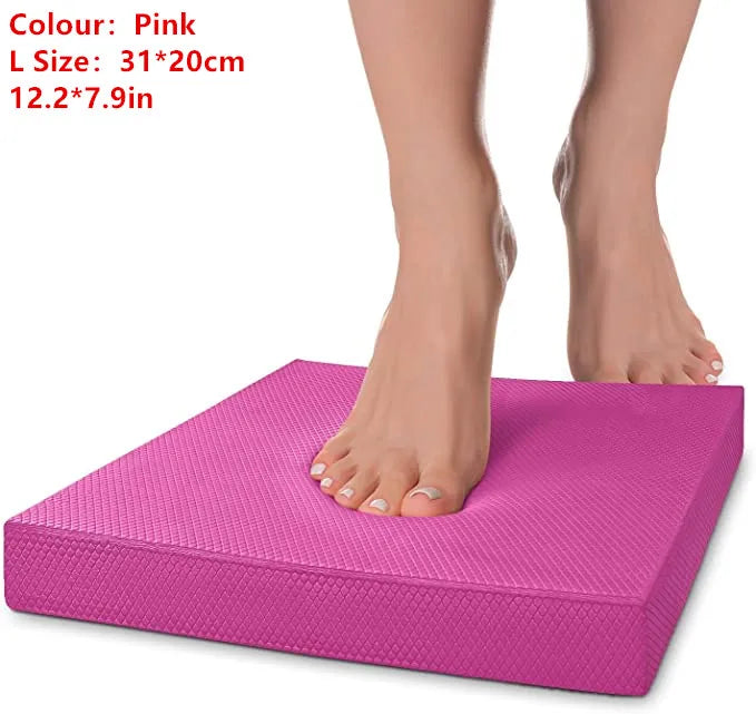Soft Balance Pad TPE Yoga Mat Foam Exercise Pad Thick Balance Cushion Fitness Yoga Pilates Balance Board for Physical Therapy
