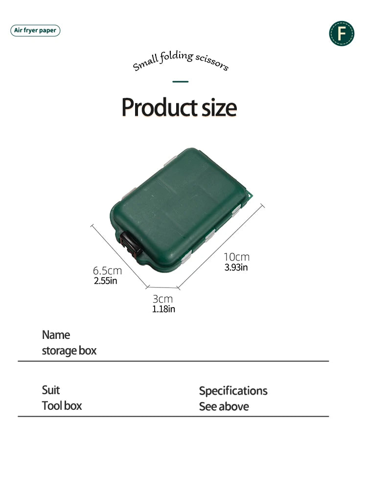 Fishing Tackle Box 10 Compartment Lure Hook Storage Case Double Sided Fishing Tool Organizer Multifunctional Bait Container
