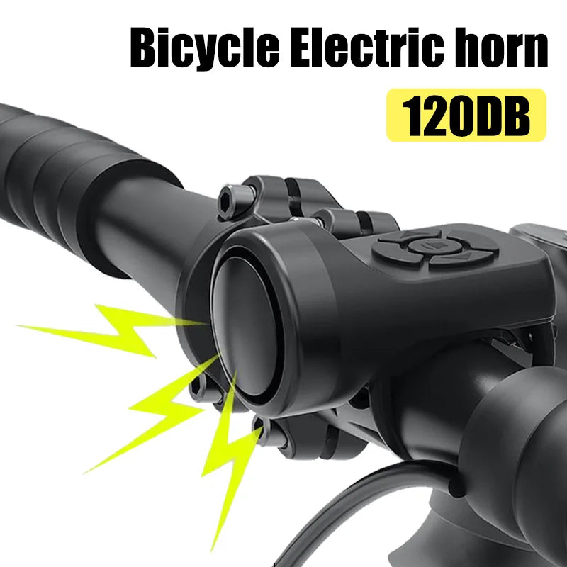 Bicycle Electric Bell Bike USB Charging Horn MTB Mountain Bike Warning Safety Ring Waterproof Bell Cycling Accessories