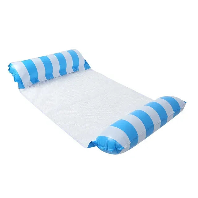 New Water Hammock Recliner Inflatable Floating Swimming Mattress Sea Swimming Ring Pool Party Toy Lounge Bed For Swimming