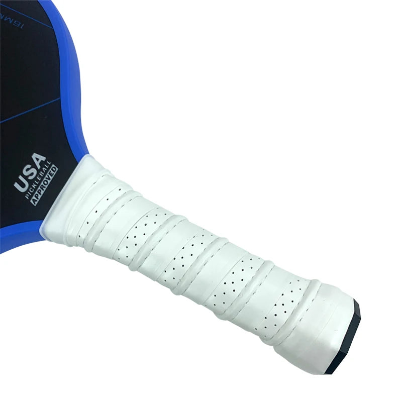 JUCIAO USAPA Approved Thermoformed Unibody T700 Raw Carbon Fiber Pickleball Paddle Spin Textured Surface With Foam Edge