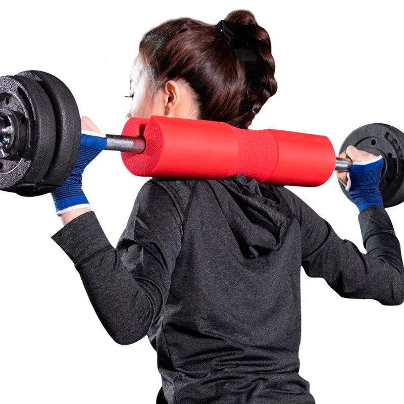 Fitness Weightlifting Squat Foam Neck Guard Barbell Sleeve Sports Dumbbell Bar Shoulder Back Protective Pad With Strap For Gym