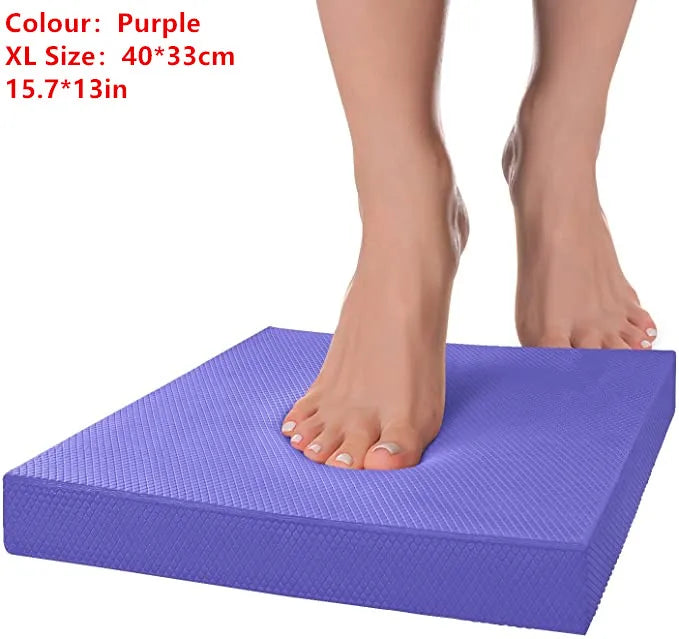 Soft Balance Pad TPE Yoga Mat Foam Exercise Pad Thick Balance Cushion Fitness Yoga Pilates Balance Board for Physical Therapy