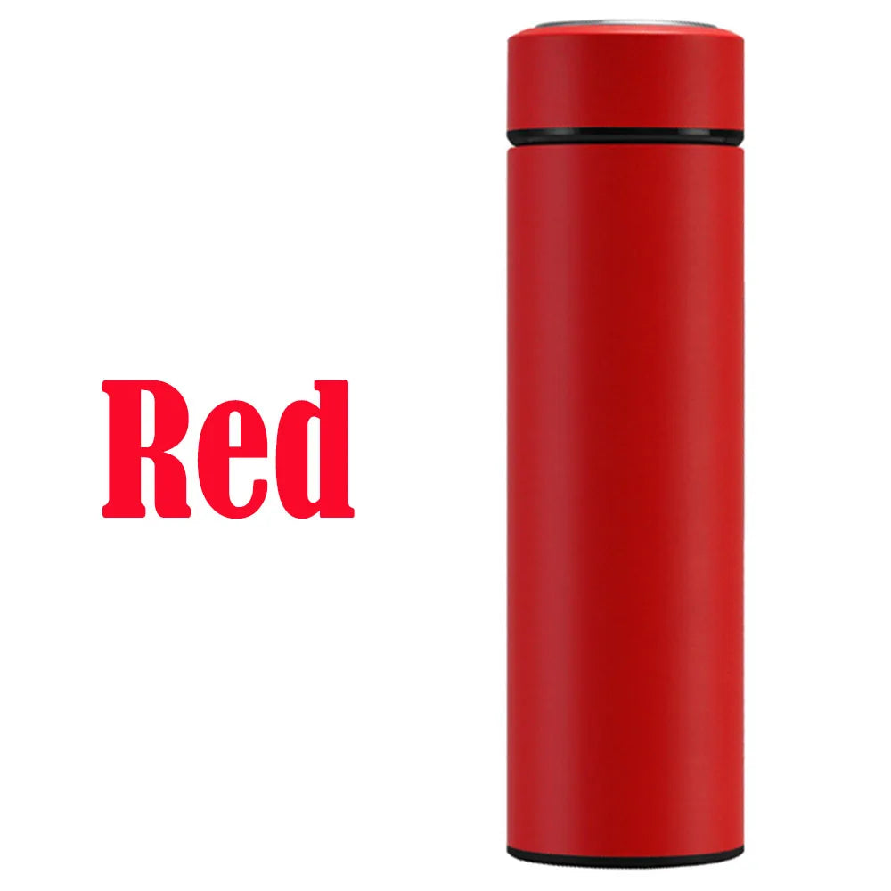 Custom Name Coffee/Tea thermos, 500ml Smart Coffee bottle, LED Temperature Display Tea Infuser Bottle, Sports Water Bottle