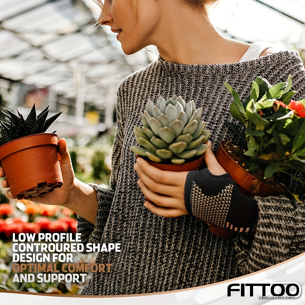 1pc/2pcs Copper Wrist Compression Sleeves, Elastic Wrist Support Sleeve Wrist Brace For Tendonitis, Arthritis, Breathable Carpal Tunnel Hand Brace For Sport, Fitness, Workout, Typing - Deni Sport Health