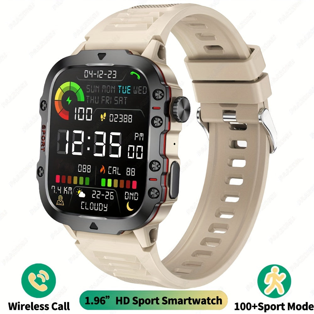 New Rugged Smart Watch Men Wireless Call IP68 Sport Fitness AI Voice Outdoor Smartwatch For Mobile Phones - Deni Sport Health