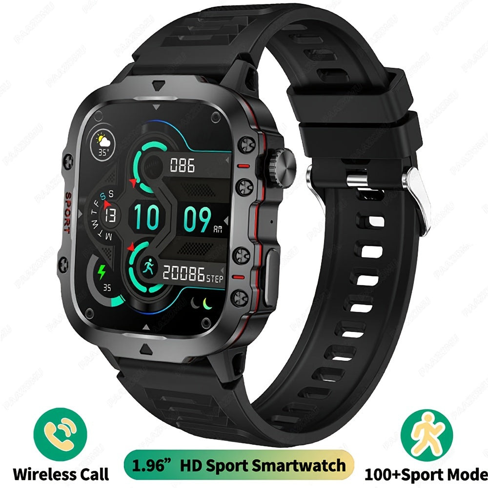 New Rugged Smart Watch Men Wireless Call IP68 Sport Fitness AI Voice Outdoor Smartwatch For Mobile Phones - Deni Sport Health