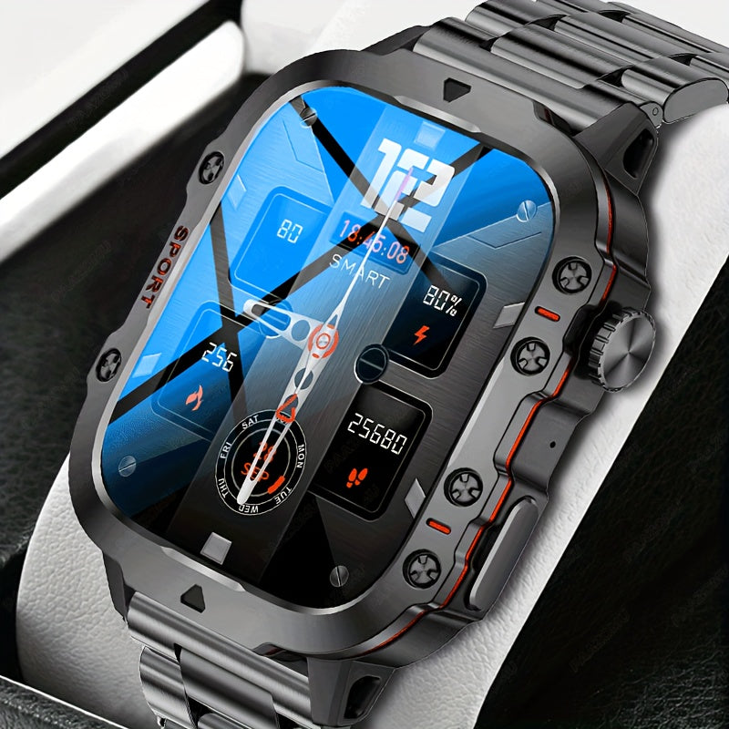 New Rugged Smart Watch Men Wireless Call IP68 Sport Fitness AI Voice Outdoor Smartwatch For Mobile Phones - Deni Sport Health