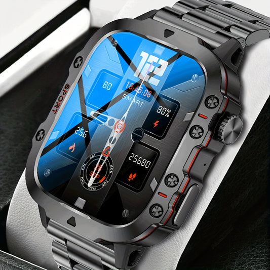 New Rugged Smart Watch Men Wireless Call IP68 Sport Fitness AI Voice Outdoor Smartwatch For Mobile Phones - Deni Sport Health