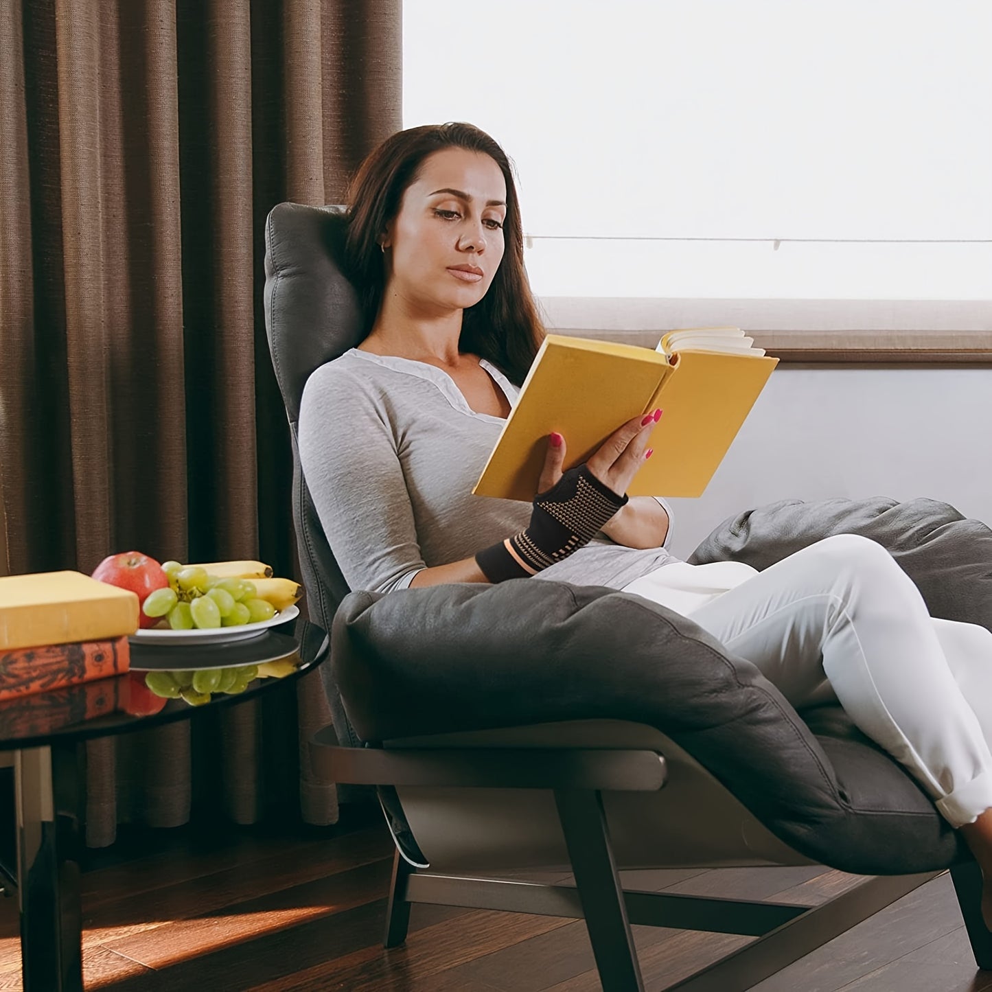 1pc/2pcs Copper Wrist Compression Sleeves, Elastic Wrist Support Sleeve Wrist Brace For Tendonitis, Arthritis, Breathable Carpal Tunnel Hand Brace For Sport, Fitness, Workout, Typing - Deni Sport Health