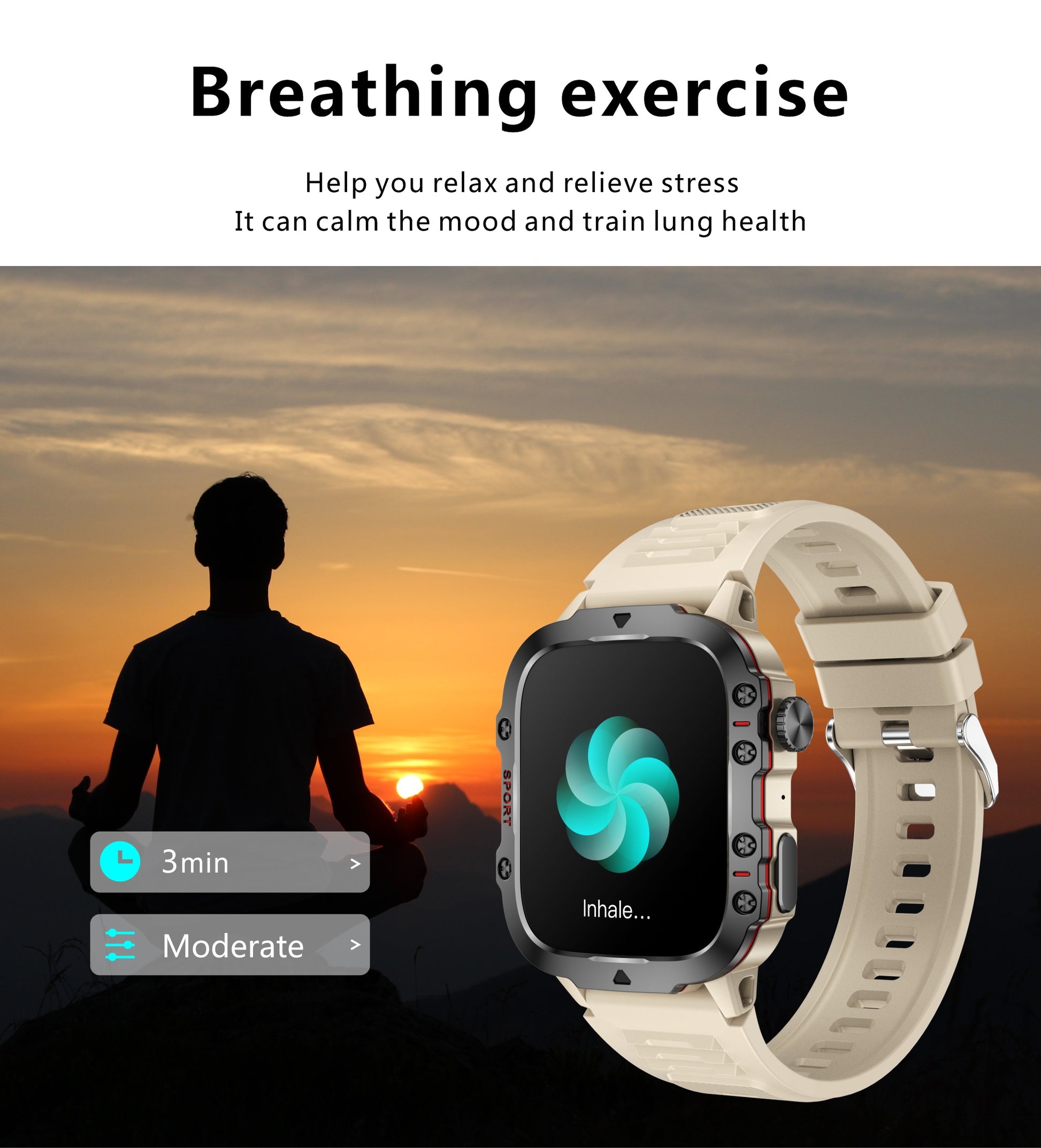 New Rugged Smart Watch Men Wireless Call IP68 Sport Fitness AI Voice Outdoor Smartwatch For Mobile Phones - Deni Sport Health