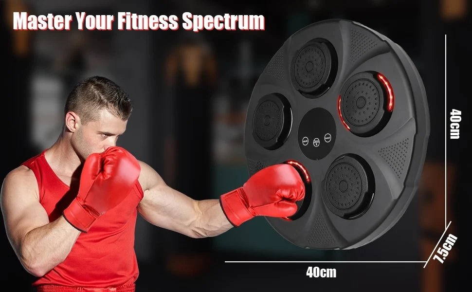 Smart Music Boxing Machine Boxing LED Lighted Sandbag Relaxing Reaction Training Target for Boxing Sports Agility Reaction