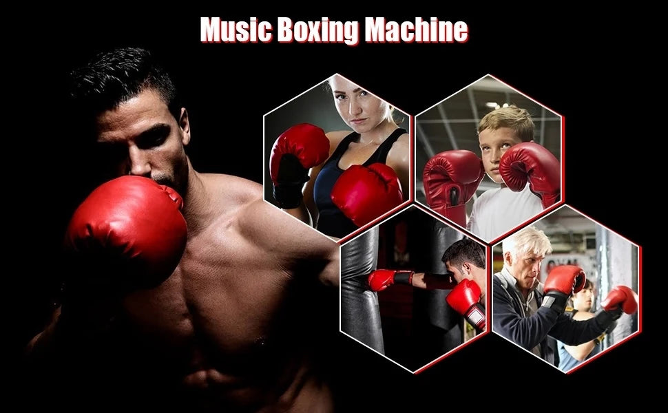 Smart Music Boxing Machine Boxing LED Lighted Sandbag Relaxing Reaction Training Target for Boxing Sports Agility Reaction